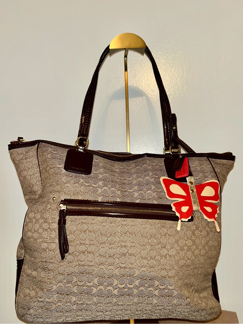 Coach Poppy Signature C Oxford Tote. Y2K Era with Original hang tags